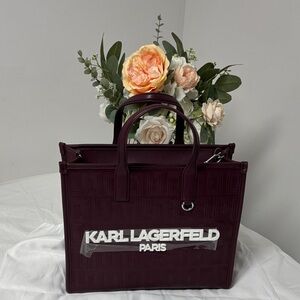 Karl Lagerfeld Rich Plum Tote